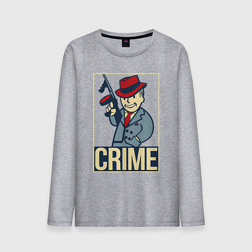 Мужской лонгслив Vault crime / Меланж – фото 1