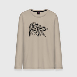 Мужской лонгслив Пара сурикатов