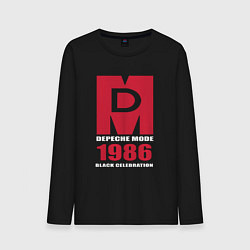 Лонгслив хлопковый мужской Depeche Mode - Black Celebration album merch, цвет: черный