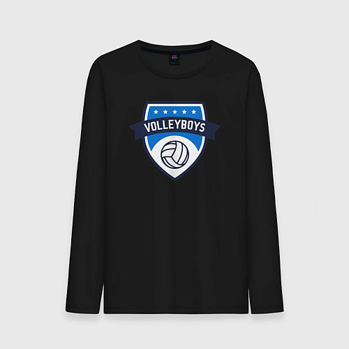 Мужской лонгслив Volleyboys / Черный – фото 1