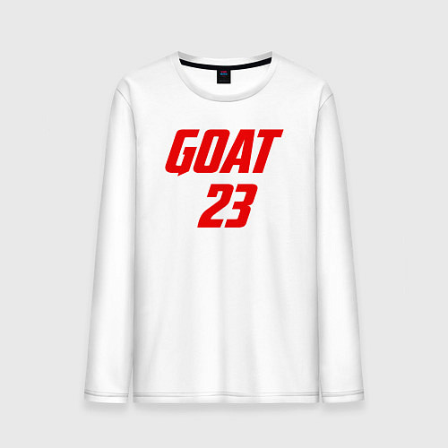 Мужской лонгслив Goat 23 / Белый – фото 1