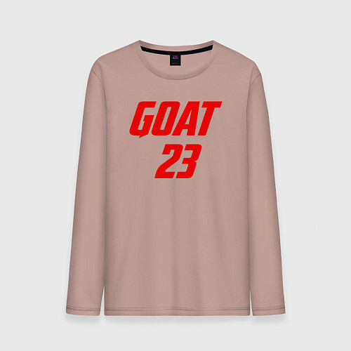 Мужской лонгслив Goat 23 / Пыльно-розовый – фото 1