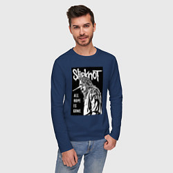 Лонгслив хлопковый мужской Slipknot - hope is gone, цвет: тёмно-синий — фото 2
