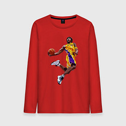 Лонгслив хлопковый мужской Kobe Bryant dunk, цвет: красный