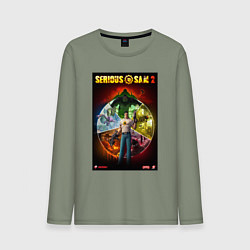 Мужской лонгслив Serious Sam 2 - all bosses