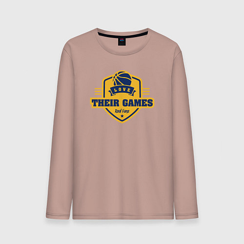 Мужской лонгслив I love their games / Пыльно-розовый – фото 1