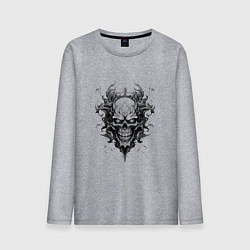 Мужской лонгслив Демонический черепок