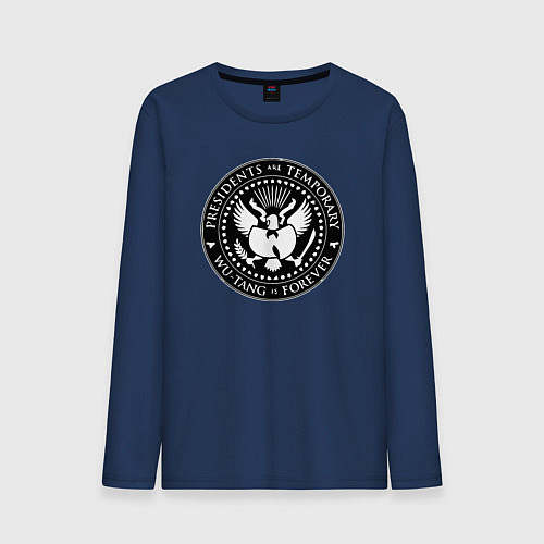 Мужской лонгслив Президенты временны - Ву навсегда / Тёмно-синий – фото 1