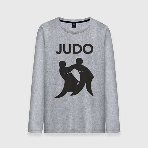 Мужской лонгслив Бойцы дзюдо / Меланж – фото 1