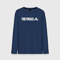 Лонгслив хлопковый мужской The finals logo, цвет: тёмно-синий