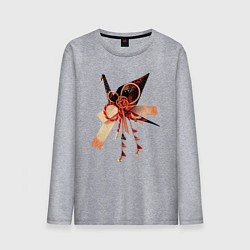 Мужской лонгслив Мидзухики: журавлик и бубенцы