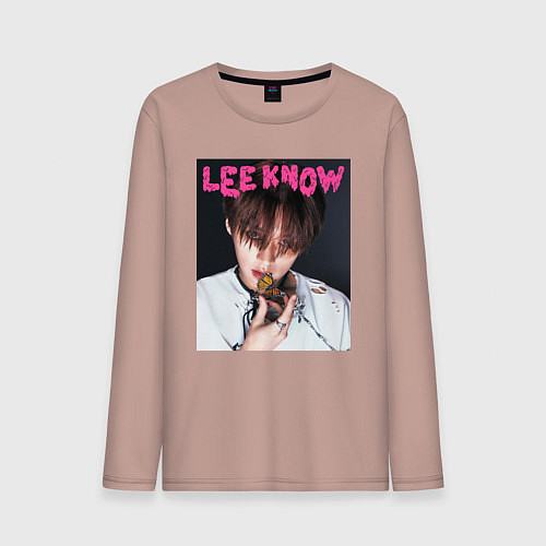 Мужской лонгслив Lee Know Rock Star Stray Kids / Пыльно-розовый – фото 1
