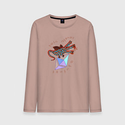 Мужской лонгслив Змей Горыныч с монетой Эфириума