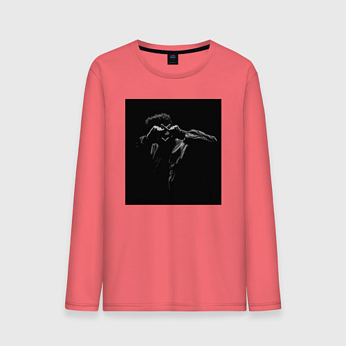 Мужской лонгслив Xo weeknd / Коралловый – фото 1