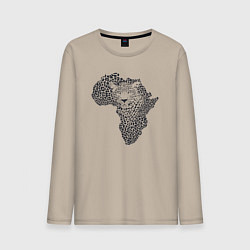 Мужской лонгслив African leopard