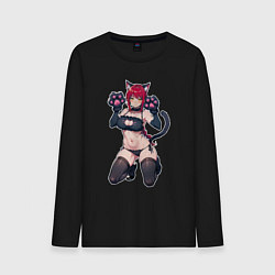 Мужской лонгслив Макима милый котик