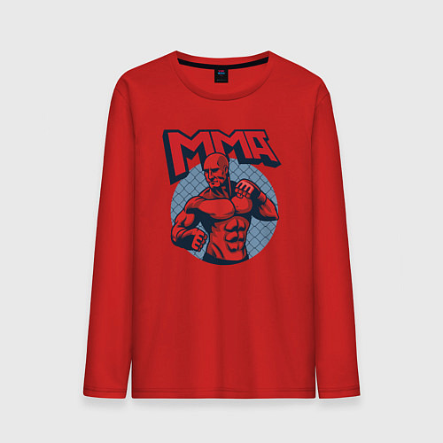 Мужской лонгслив MMA fight / Красный – фото 1