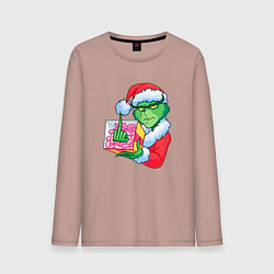 Мужской лонгслив Гринч без подарка