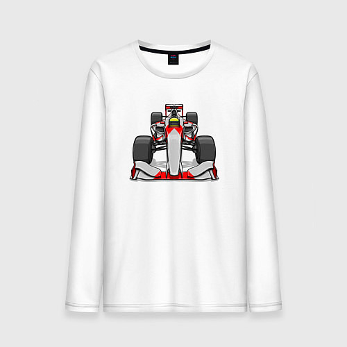 Мужской лонгслив Formula 1 McLaren Senna / Белый – фото 1