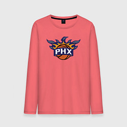 Лонгслив хлопковый мужской Phoenix Suns fire, цвет: коралловый