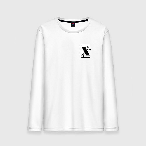 Мужской лонгслив Пофиг - антибренд / Белый – фото 1