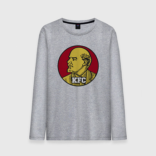 Мужской лонгслив Lenin KFC / Меланж – фото 1