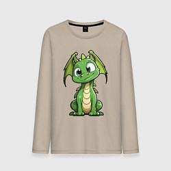 Мужской лонгслив Маленький дракончик