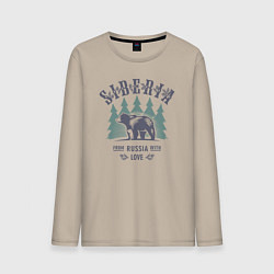 Мужской лонгслив Сибирь - из России с любовью