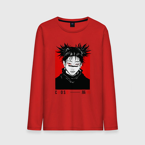 Мужской лонгслив Чосо - Магическая битва / Красный – фото 1