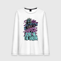 Лонгслив хлопковый мужской Bring Me the Horizon - Zombie, цвет: белый