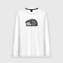 Мужской лонгслив Ежик притаился