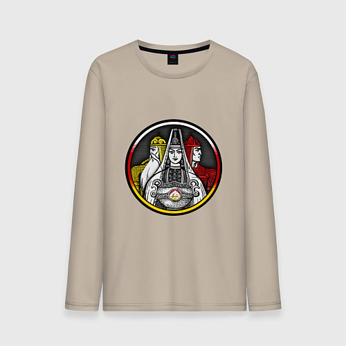 Мужской лонгслив Ирон адам / Миндальный – фото 1