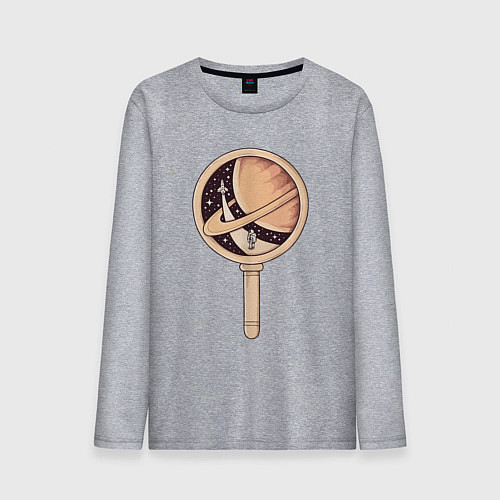 Мужской лонгслив Космическая мечта / Меланж – фото 1