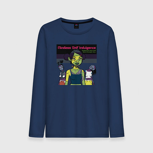 Мужской лонгслив Mindless Self Indulgence rock group / Тёмно-синий – фото 1