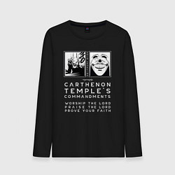 Лонгслив хлопковый мужской Solo Leveling Заповеди, цвет: черный