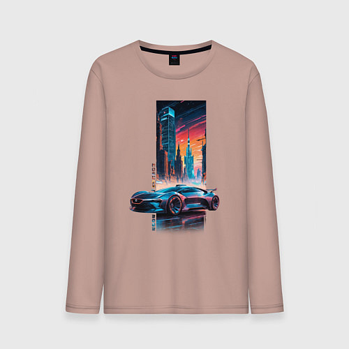 Мужской лонгслив Москва 2082 / Пыльно-розовый – фото 1