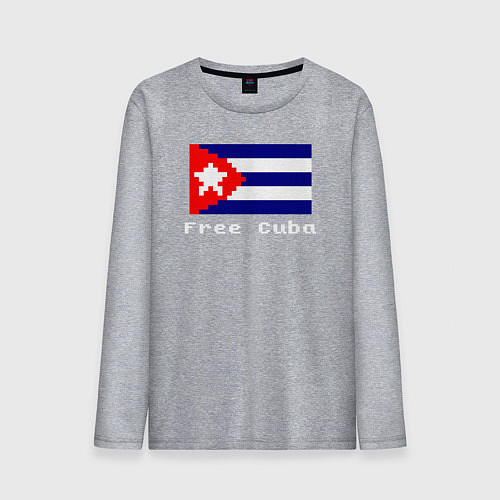 Мужской лонгслив Free Cuba / Меланж – фото 1