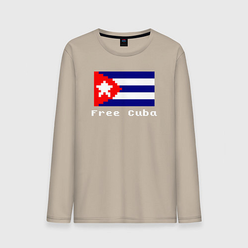 Мужской лонгслив Free Cuba / Миндальный – фото 1