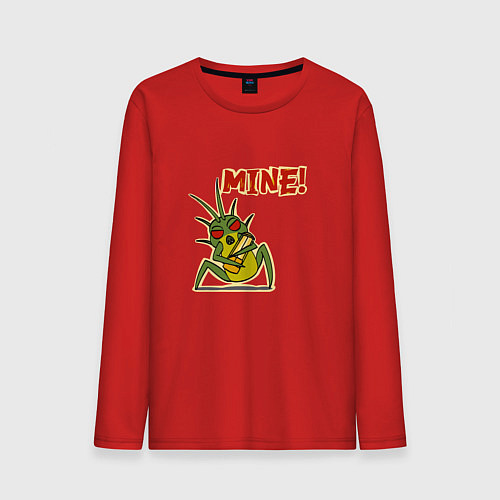 Мужской лонгслив Lethal Company: Mine! / Красный – фото 1