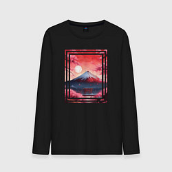 Мужской лонгслив Гора Фудзияма и саккура