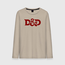 Мужской лонгслив Днд дракон лого