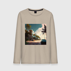 Мужской лонгслив Солнечный Майами