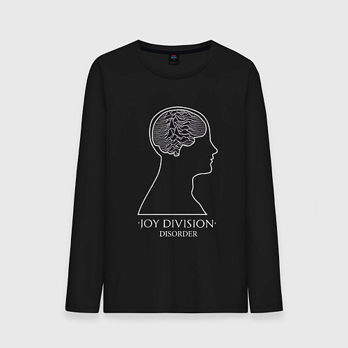 Мужской лонгслив Joy Division - Disorder / Черный – фото 1
