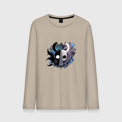 Мужской лонгслив Hollow Knight - талисман / Миндальный – фото 1