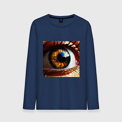 Мужской лонгслив Золотой карий глаз в стиле стимпанк