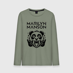 Мужской лонгслив Marilyn Manson - rock panda