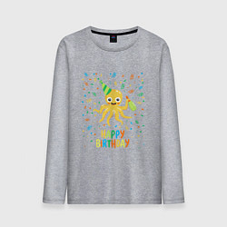 Мужской лонгслив Веселый осминог