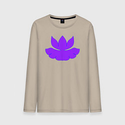 Мужской лонгслив Узорный лотос с листиком
