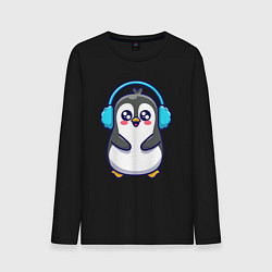 Мужской лонгслив Милый пингвинчик