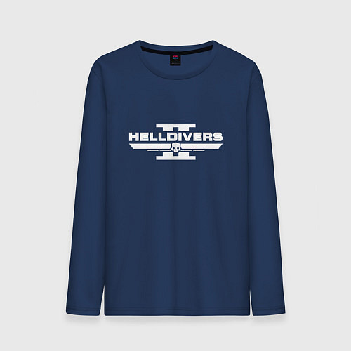 Мужской лонгслив Helldivers 2 / Тёмно-синий – фото 1